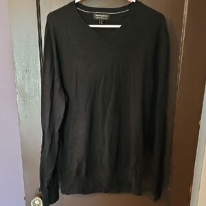 Banana Republic Black V-Neck Sweater